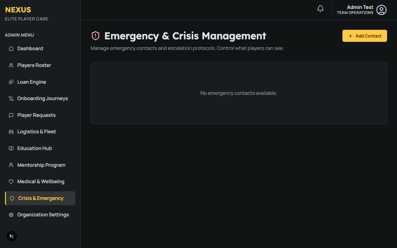 Crisis Support